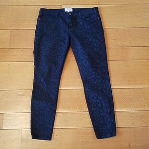 Current/Elliott cheetah print skinny jeans sz 32